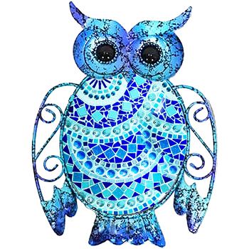 Bydlení Sošky a figurky Signes Grimalt Owl Adorno Modrá