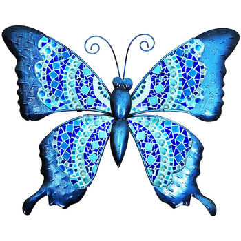 Bydlení Sošky a figurky Signes Grimalt Ozdoba Z Motýlů Modrá