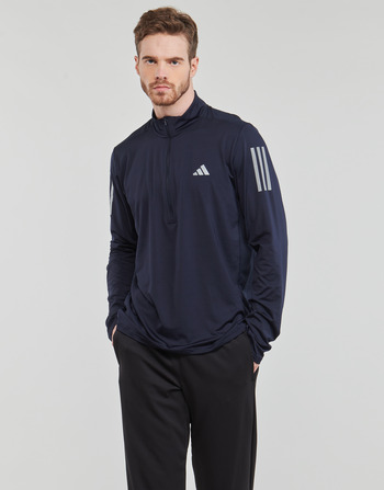 Textil Muži Trička s dlouhými rukávy adidas Performance OTR 1/4 ZIP Modrá