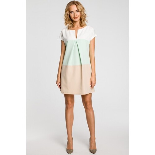 Textil Ženy Krátké šaty Made Of Emotion Dámské mini šaty Ala M105 mátová Zelená