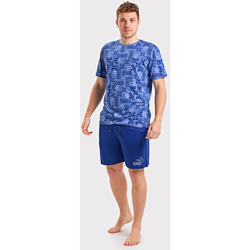 Textil Muži Pyžamo / Noční košile Munich DH0355 Modrá