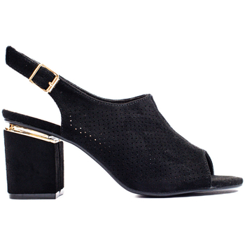 Boty Ženy Sandály Vinceza Praktické  sandály černé dámské na širokém podpatku 