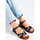 Boty Ženy Sandály W. Potocki Exkluzívní dámské  sandály černé bez podpatku 