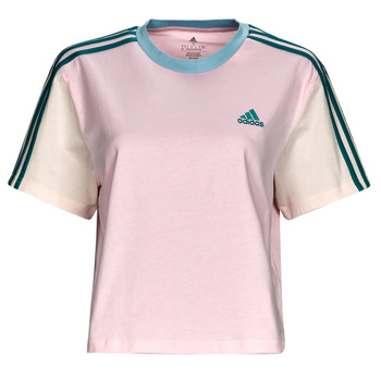 Textil Ženy Trička s krátkým rukávem Adidas Sportswear 3S CR TOP Růžová