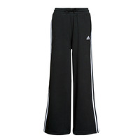 Textil Ženy Teplákové kalhoty Adidas Sportswear 3S FT WIDE PT Černá / Bílá