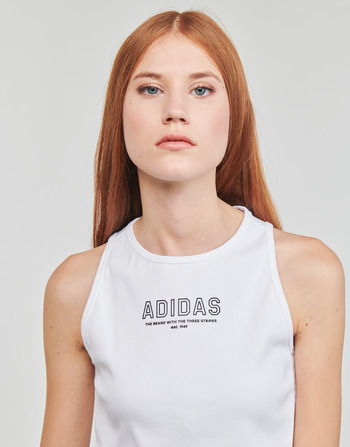 Adidas Sportswear Crop Top WHITE Bílá