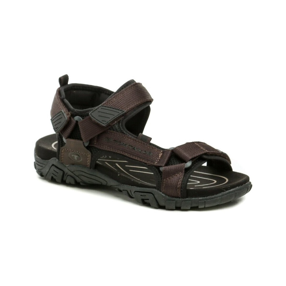 Boty Muži Sandály Tom Tailor 5381501 hnědé pánské sandály Hnědá