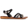 Boty Ženy Sandály W. Potocki Zajímavé černé dámské  sandály bez podpatku 