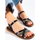 Boty Ženy Sandály W. Potocki Zajímavé černé dámské  sandály bez podpatku 