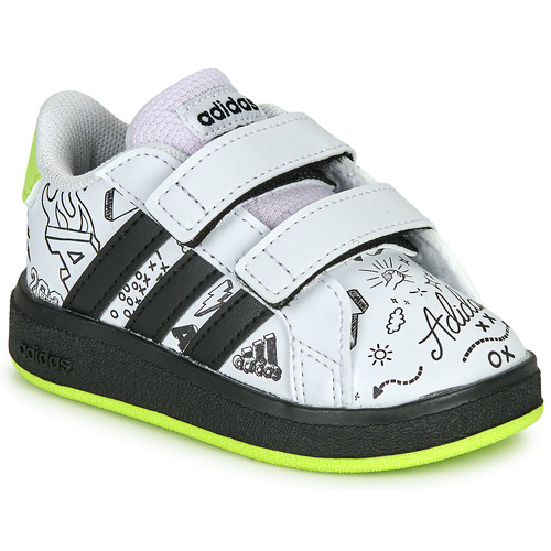 Boty Děti Nízké tenisky Adidas Sportswear GRAND COURT 2.0 CF I Bílá / Černá