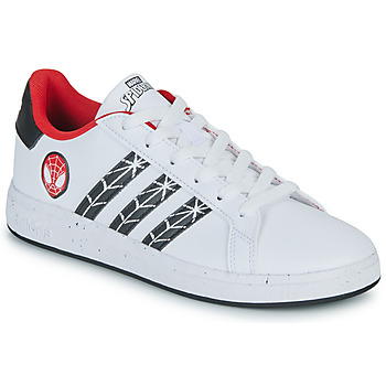 Boty Chlapecké Nízké tenisky Adidas Sportswear GRAND COURT Spider-man K Bílá / Červená