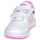 Boty Dívčí Nízké tenisky Adidas Sportswear HOOPS 3.0 CF C Bílá / Růžová