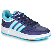 Boty Chlapecké Nízké tenisky Adidas Sportswear HOOPS 3.0 K Tmavě modrá / Modrá