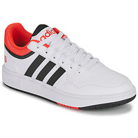 Boty Děti Nízké tenisky Adidas Sportswear HOOPS 3.0 K Bílá / Černá / Červená