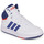Boty Děti Kotníkové tenisky Adidas Sportswear HOOPS MID 3.0 K Bílá / Modrá / Červená