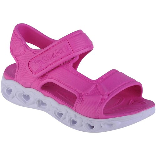 Boty Dívčí Sportovní sandály Skechers Heart Lights Sandal - Always Flashy Růžová