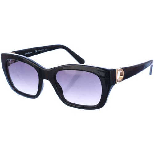 Hodinky & Bižuterie Ženy sluneční brýle Salvatore Ferragamo SF1012S-001 Černá