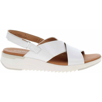Boty Ženy Sandály Caprice Dámské sandály  9-28702-20 white naplak Bílá