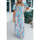 Textil Ženy Krátké šaty Omg Dámské zavinovací maxi šaty s výstřihem do V Norbert světle Modrá
