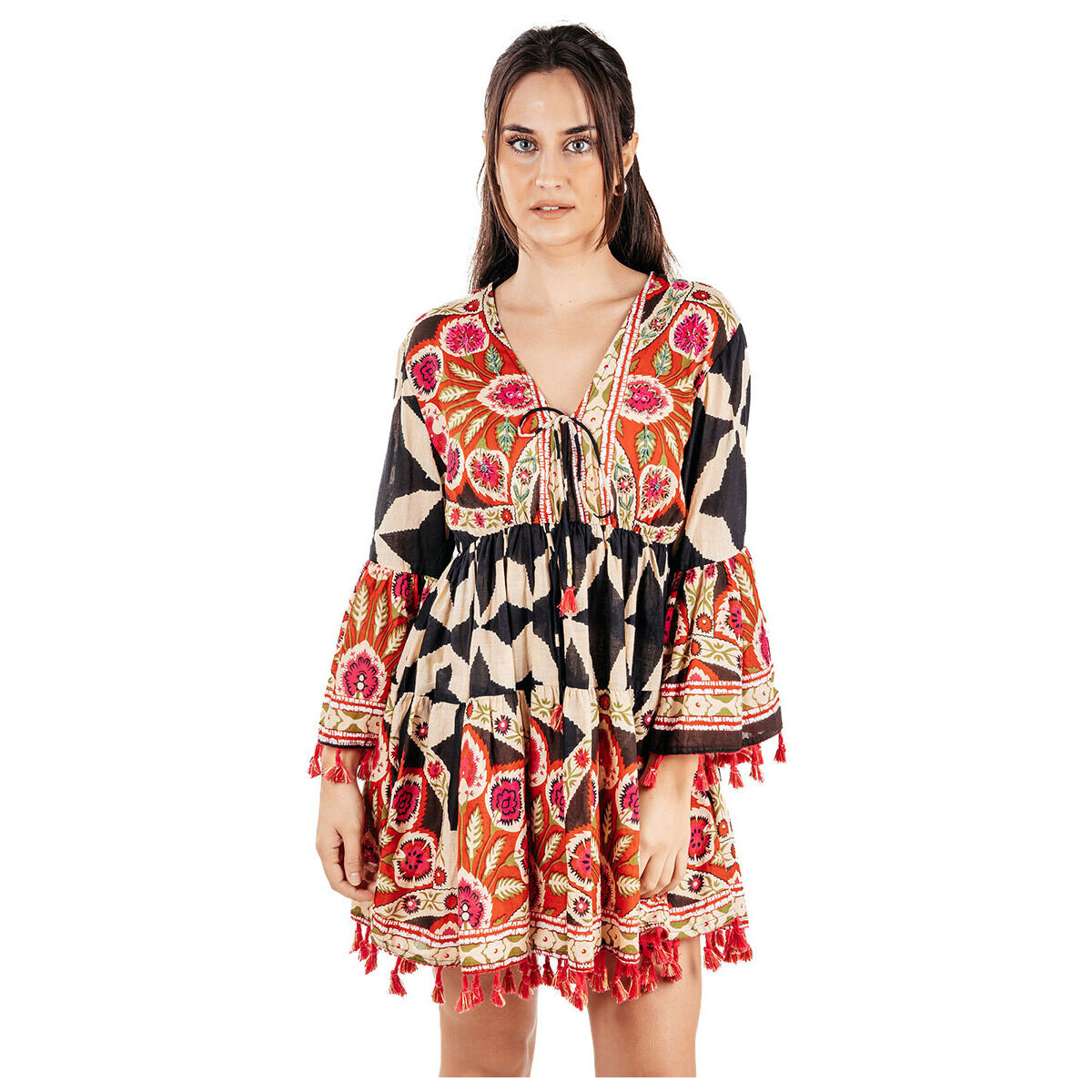 Textil Ženy Krátké šaty Isla Bonita By Sigris Krátké Šaty Červená