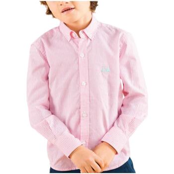 Textil Chlapecké Košile s dlouhymi rukávy Scotta  Růžová