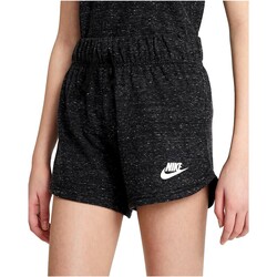 Textil Dívčí Teplákové kalhoty Nike PANTALON CORTO NIA NEGRO  SPORTSWEAR DA1388 Černá