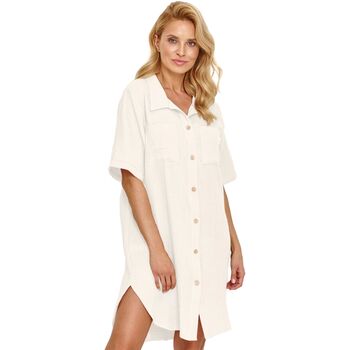 Textil Ženy Pyžamo / Noční košile Taro Noční košile 2984 Iris white 