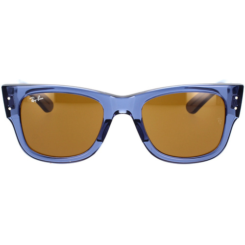 Hodinky & Bižuterie sluneční brýle Ray-ban Occhiali da Sole  Mega Wayfarer RB0840S 668073 Modrá