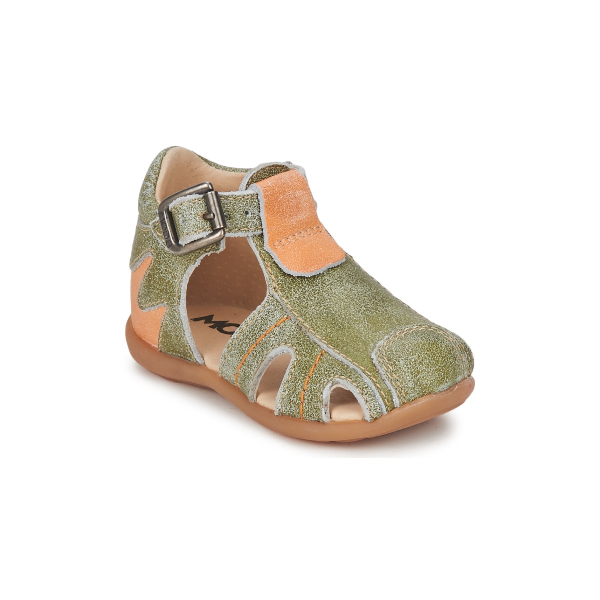 Boty Chlapecké Sandály Mod'8 ALUCINE Zelená / Oranžová