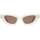 Hodinky & Bižuterie sluneční brýle Kuboraum Occhiali Da Sole  F5 WH-BW Bílá