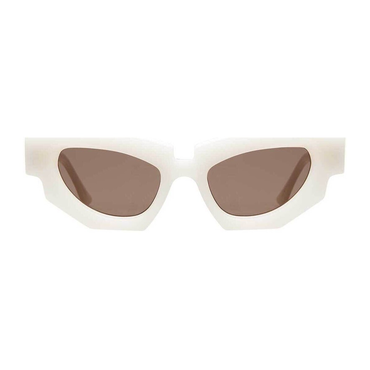 Hodinky & Bižuterie sluneční brýle Kuboraum Occhiali Da Sole  F5 WH-BW Bílá