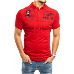 Textil Muži Trička & Pola D Street Pánské polo tričko s potiskem Lakshman červená Červená