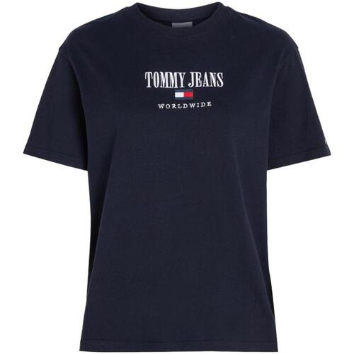 Textil Ženy Trička s krátkým rukávem Tommy Hilfiger  Modrá