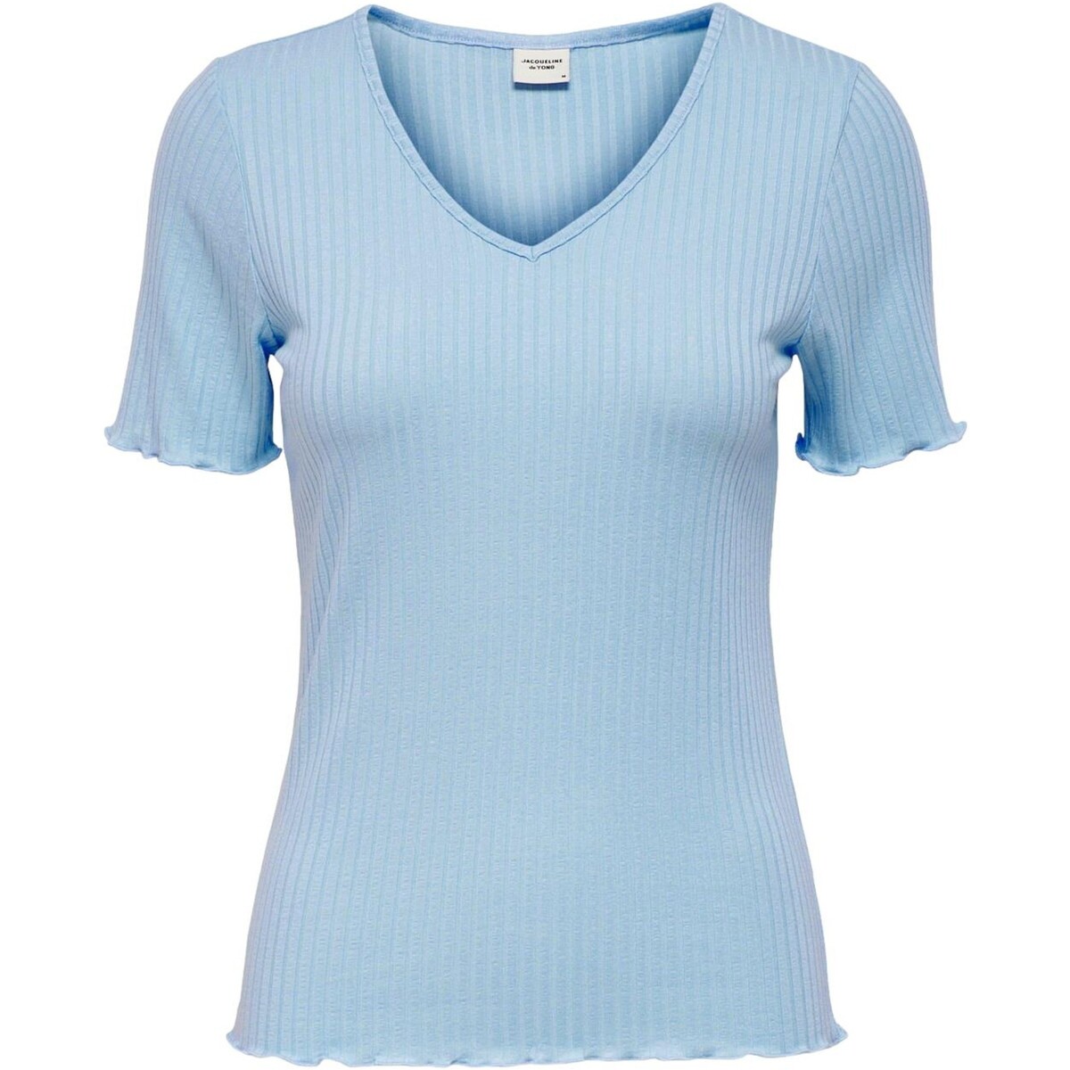 Textil Ženy Trička s krátkým rukávem Jacqueline De Yong CAMISETA CANALE MUJER  15238718 Modrá