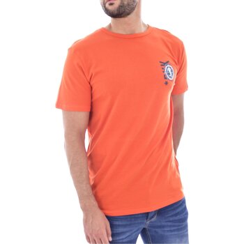 Textil Muži Trička s krátkým rukávem Bikkembergs BKK2MTS02 Oranžová