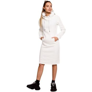 Textil Ženy Krátké šaty Made Of Emotion Dámské mikinové šaty Jamma M619 ecru Bílá
