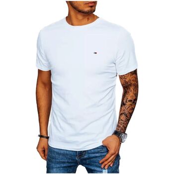 Textil Muži Trička s krátkým rukávem D Street Pánské tričko s krátkým rukávem Beaucas bílá Bílá