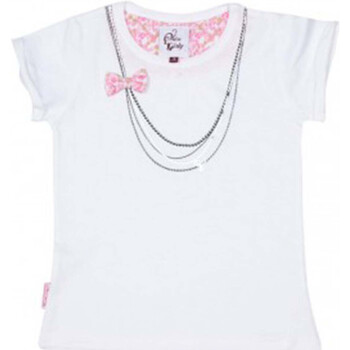 Textil Dívčí Trička s krátkým rukávem Miss Girly T-shirt manches courtes fille FABETTY Bílá