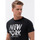 Textil Muži Trička s krátkým rukávem Ombre Pánské tričko s potiskem Rurdenu černá Černá