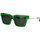 Hodinky & Bižuterie Ženy sluneční brýle Bottega Veneta Occhiali da Sole  Minimalist BV1242S 003 Zelená