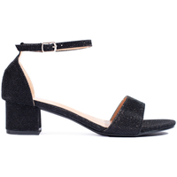 Boty Ženy Sandály Pk Módní černé  sandály dámské na širokém podpatku 