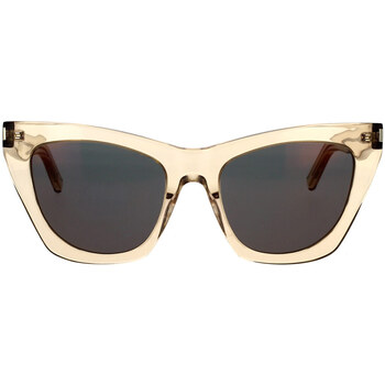 Hodinky & Bižuterie Ženy sluneční brýle Yves Saint Laurent Occhiali da Sole Saint Laurent New Wave SL 214 Kate 023 Béžová