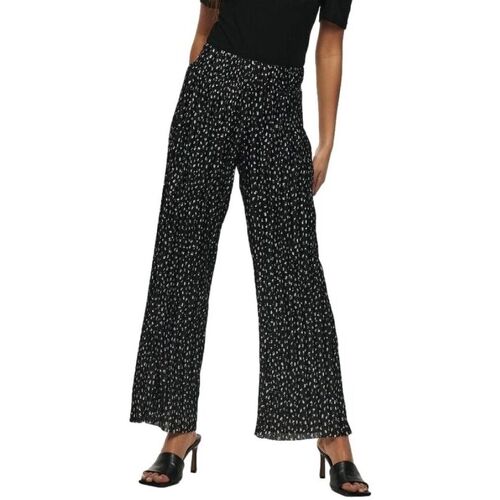 Textil Ženy Kalhoty Only Elema Pleated Trousers - Black Mini Flower Černá