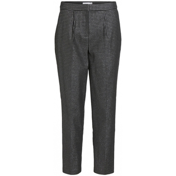 Textil Ženy Kalhoty Vila Trousers Shine 7/8 - Black/silver Černá