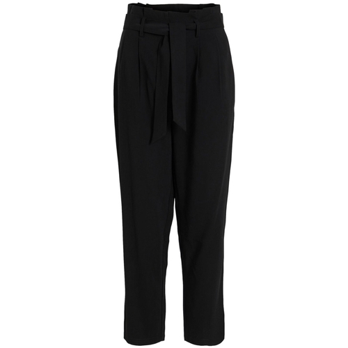 Textil Ženy Kalhoty Vila Noos Pants Kaya 7/8 - Black Černá