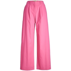 Textil Ženy Kalhoty Jjxx Pants Vigga Wide - Carmine Rose Růžová