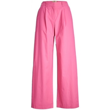 Jjxx Kalhoty Pants Vigga Wide - Carmine Rose - Růžová