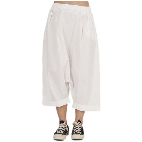 Textil Ženy Kalhoty Wendy Trendy Pants 791824 - White Bílá