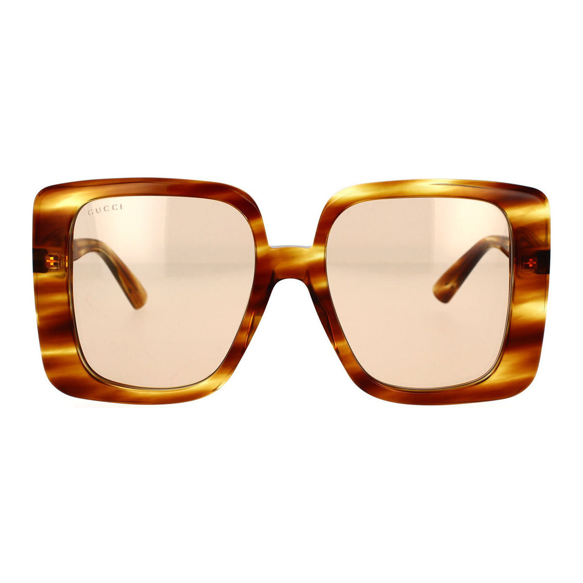 Hodinky & Bižuterie Ženy sluneční brýle Gucci Occhiali da Sole  GG1314S 003 Hnědá