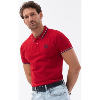 Textil Muži Trička & Pola Ombre Pánské tričko s límečkem Dinangoire červená Červená